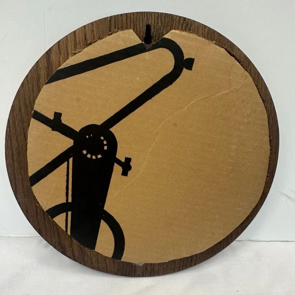 Handmade Wood Mounted Wheat Straw Folk Wall Art Vintage Rustic 12
